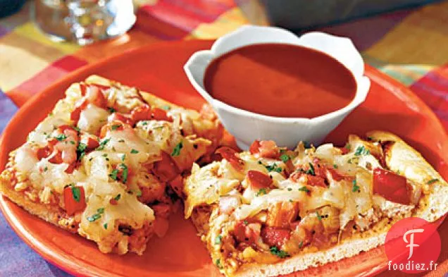 Pizza Barbecue au Poulet Rapide et Facile