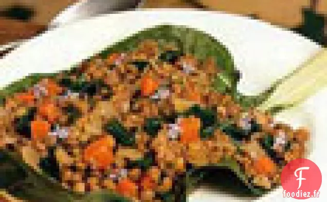 Lentilles à la Saucisse et à la Bette à Carde