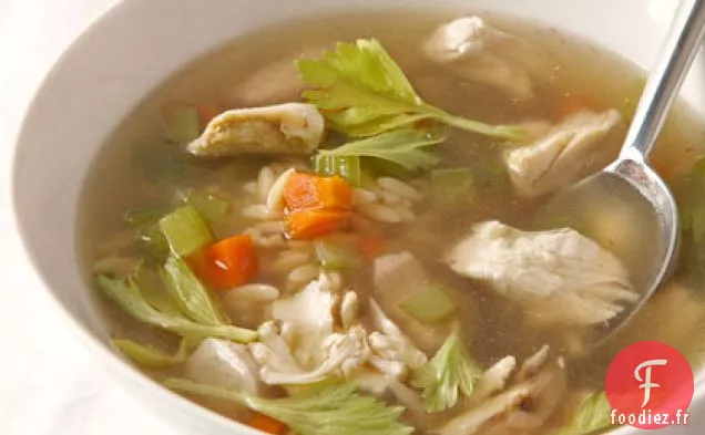 Bouillon de Poulet et Soupe de Nouilles au Poulet