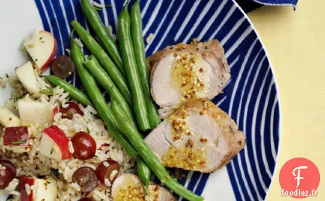 Riz Basmati Brun et Filet de Porc Rôti
