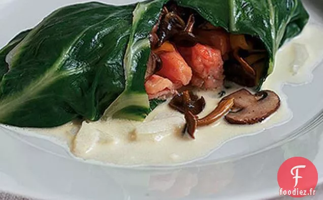 Saumon Enveloppé De Bettes À Carde