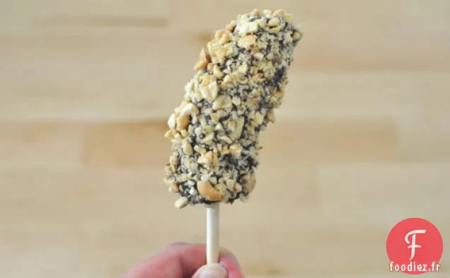 Bananes Congelées Trempées Au Chocolat