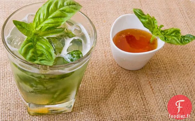 Limonade au Miel et au Basilic