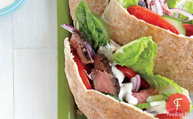 Sandwichs au Steak Assaisonnés à la Grecque