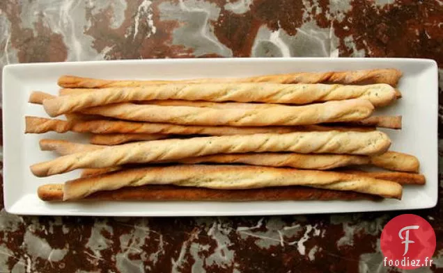 Bâtonnets de Pain Croquants à l'Ail et aux Herbes