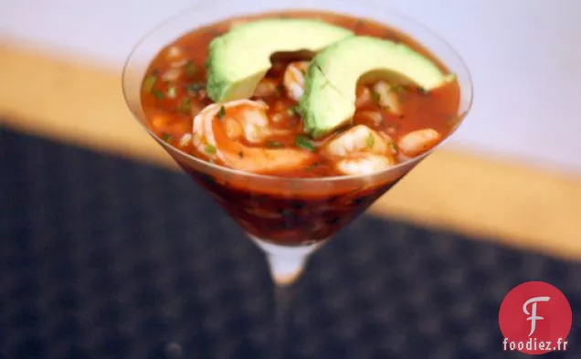 Dîner Ce soir: Cocktail de Crevettes à la Mexicaine (Coctel de Camarones)