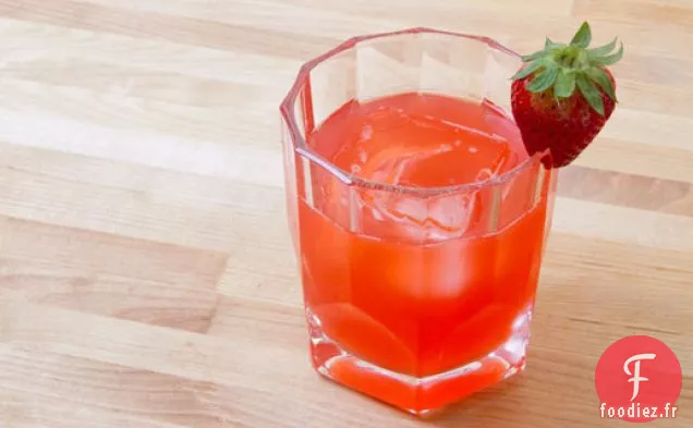 Margaritas à la Rhubarbe et aux Fraises