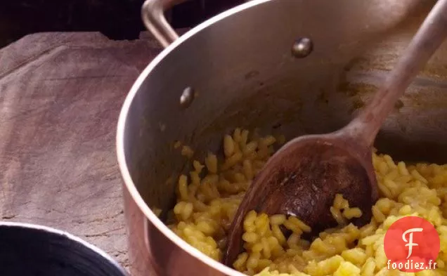 Risotto au Safran et au Citron D'Un Bon Plat