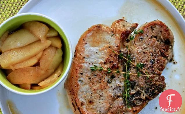 Côtelettes De Porc Rôties Aux Pommes Honeycrisp Ivres