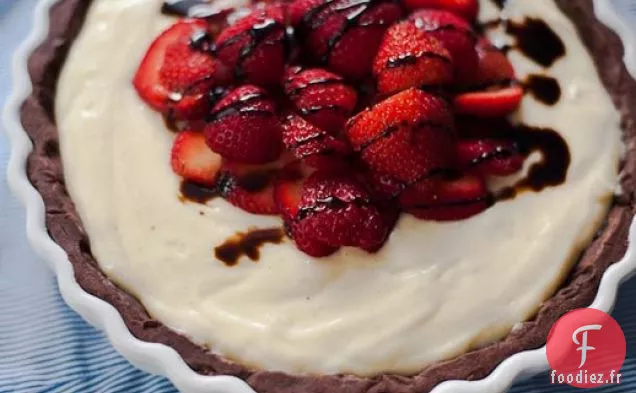 Tarte à la Crème Balsamique aux Fraises