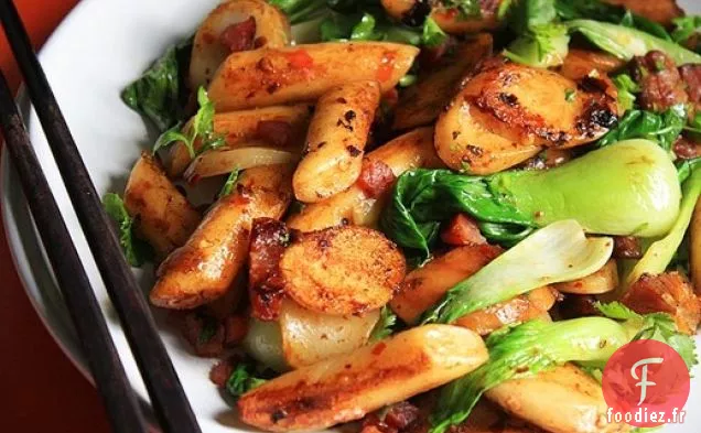 Gâteaux de Riz à la Pâte de Piment, Haricots Noirs Fermentés et Poivre du Sichuan