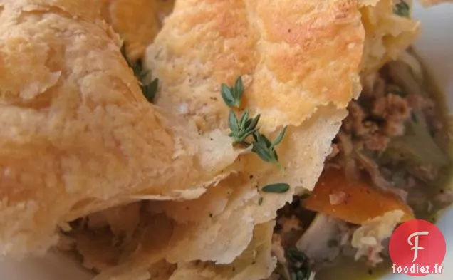 Tarte Rustique à la Dinde et aux Légumes