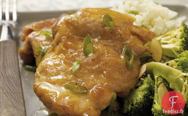 Cuisses de Poulet avec Glaçage Orange-Gingembre