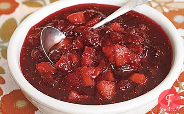 Sauce aux Canneberges et au Cidre de Pomme