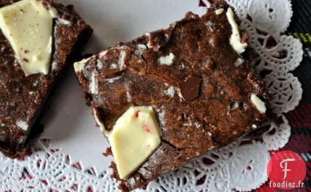 Brownies à l'Écorce de Menthe Poivrée