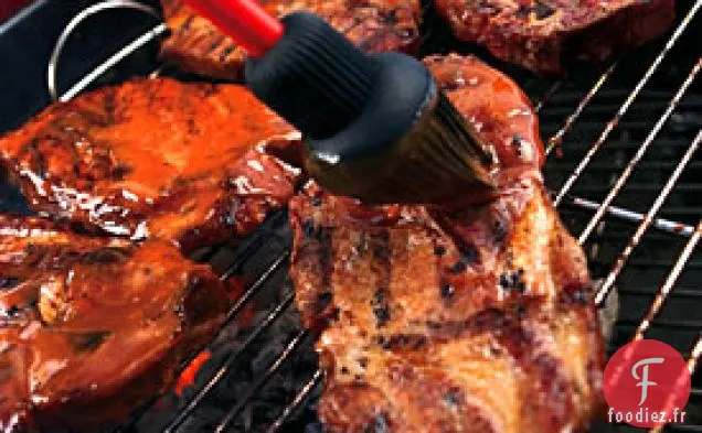 Steaks de Porc Grillés Fumés avec