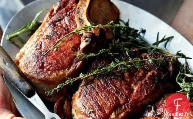 Côtelettes de Porc de Max et Eli Sussman avec Chutney aux Pommes