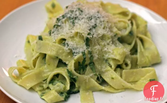 Tagliatelles au Basilic et Jaune d'Oeuf