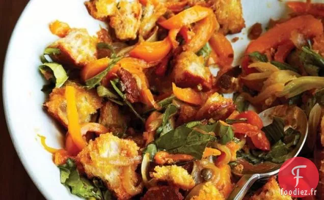 Panzanella au Poivron Jaune de la Table Familiale