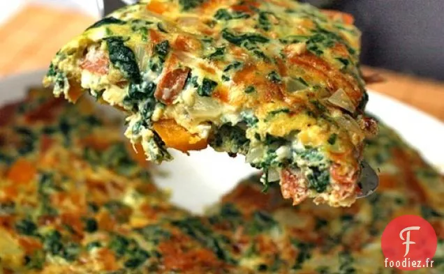 Dîner ce soir: Frittata au Pepperoni, Basilic et Graines de Fenouil