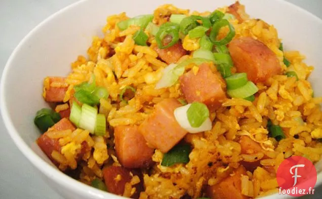 Riz Frit Sriracha et SPAM
