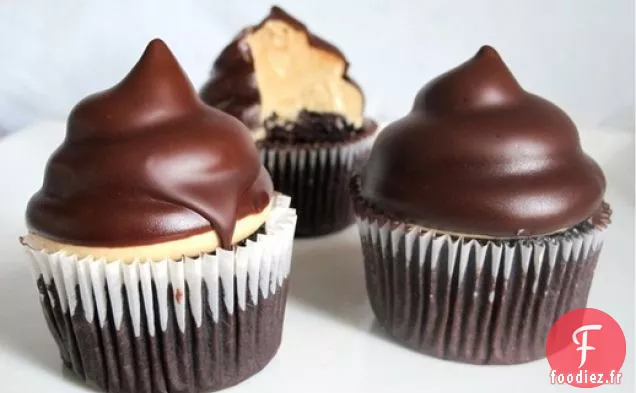 Cupcakes Au Chocolat Et au Beurre d'Arachide