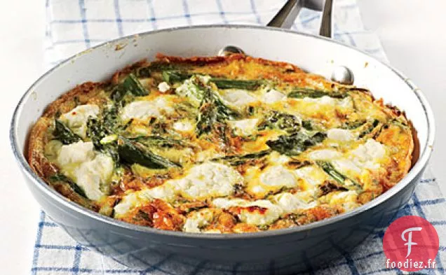 Frittata aux Herbes aux Légumes et au Fromage de Chèvre