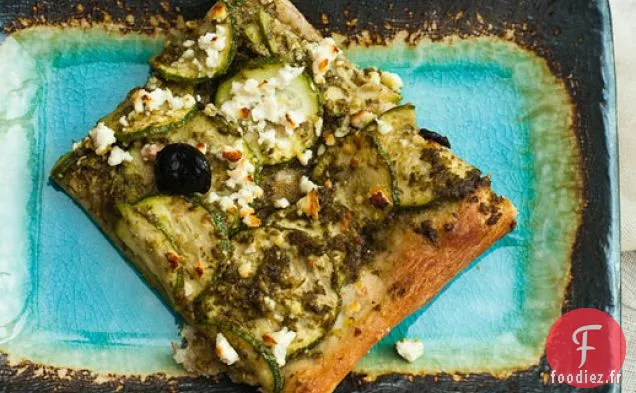 The Crisper Whisperer: Pizza aux Courgettes et au Pesto