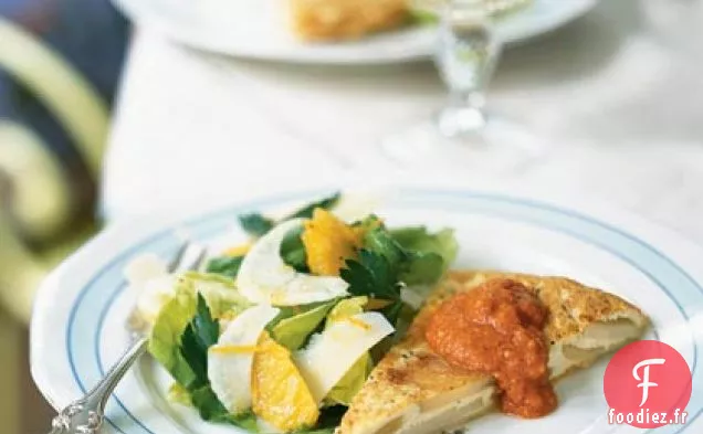 Tortilla Espagnole aux Amandes Romesco