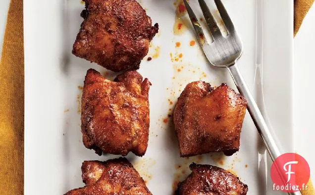 Cuisses De Poulet Épicées au Miel et Brossées