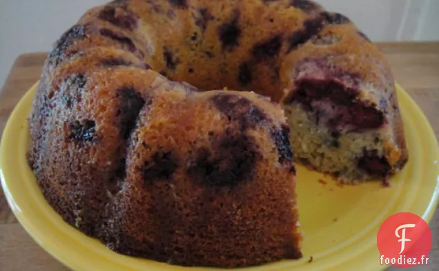 Bundt de Babeurre aux Mûres de Bill Yosses avec Glaçage à l'Orange