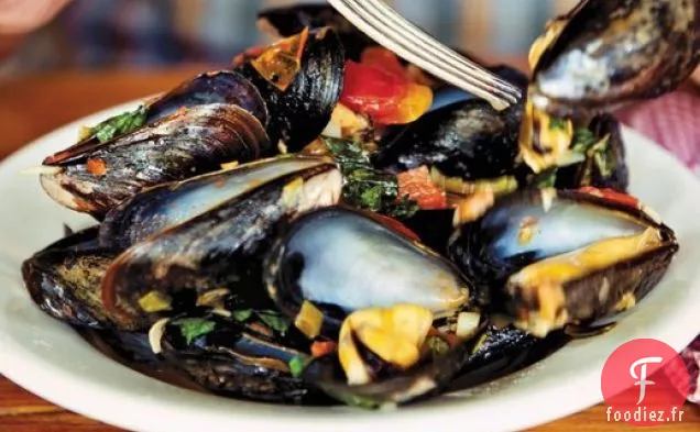 Moules Fra Diavolo à l'Ail Rôti de 'The Catch