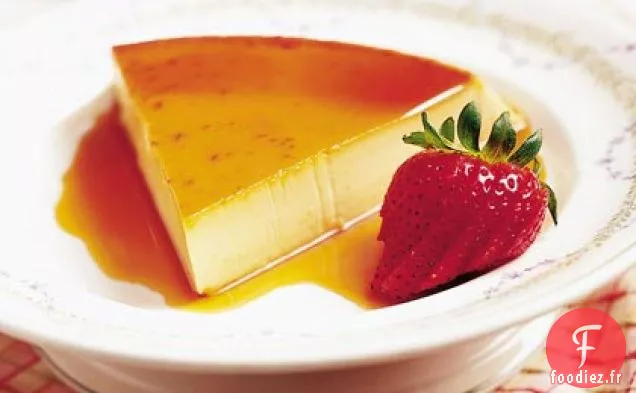 Flan de Porto parfumé aux agrumes