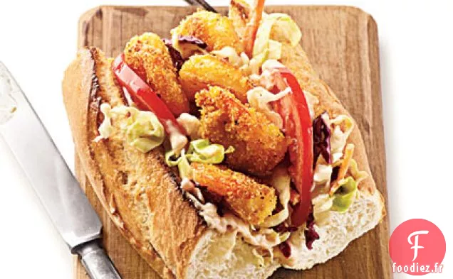 Po'boys aux crevettes