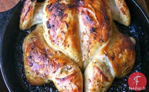 Dîner ce soir : Le Poulet Rôti Rapide de Jacques Pépin