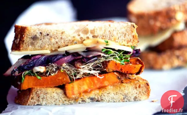 Sandwichs à l'Igname Rôtie et au Radicchio