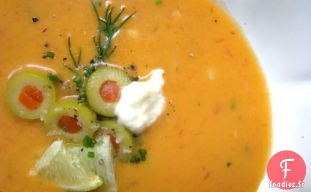 Gaspacho à saveur de Bloody Mary