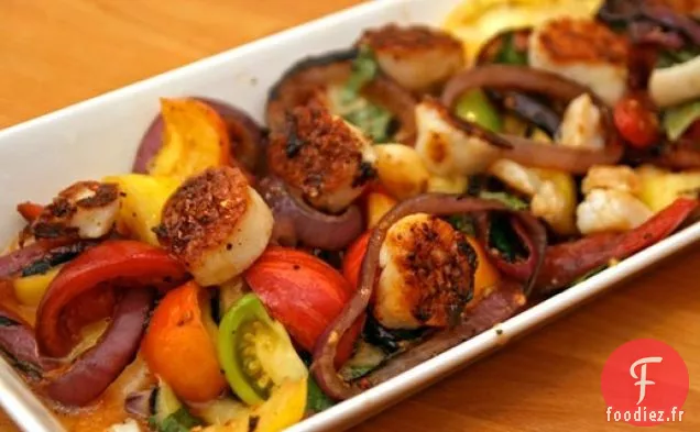 Dîner Ce soir: Pétoncles de Mer alla Caprese