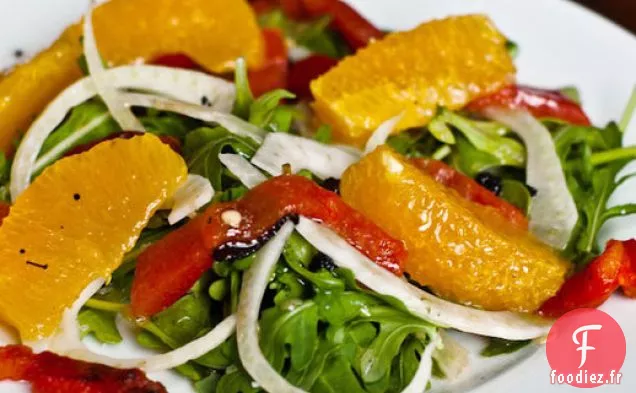 Salade de Fenouil, Orange et Poivre Rôti