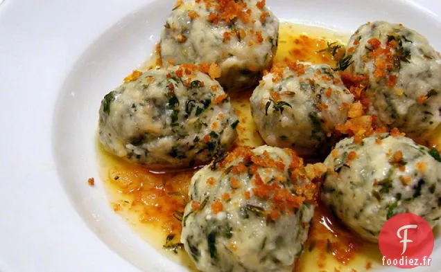 Gnudi Au Beurre Citron-thym Et Chapelure