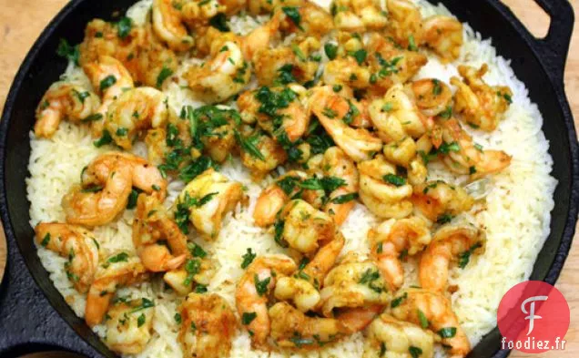 Biryani aux crevettes de Madhur Jaffrey