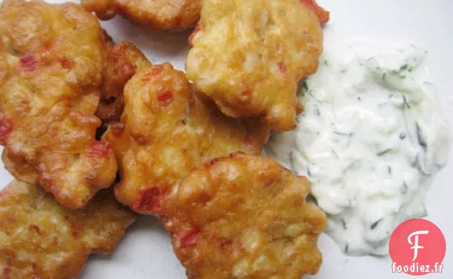 Beignets de Pois Chiches avec Sauce au Yogourt