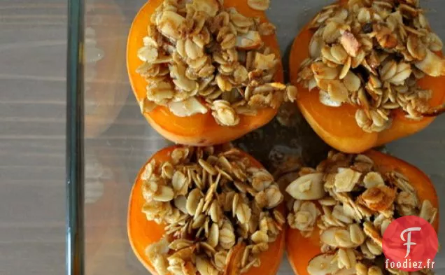 Abricots Cuits au Four avec Streusel de Cassonade