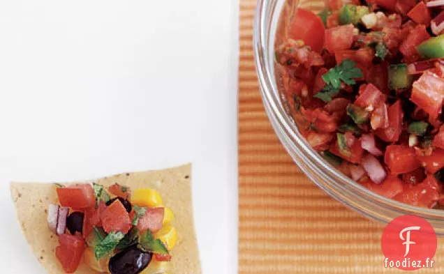 Salsa aux Haricots Noirs et au Maïs