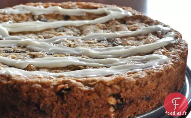 Tarte aux Biscuits aux Raisins et À l'Avoine Glacés