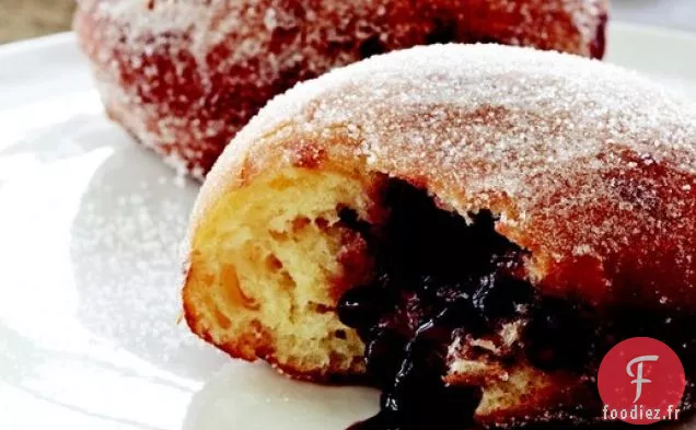 Beignets aux Framboises et Sauce à la Vanille