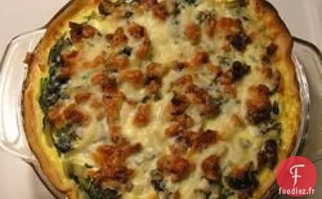 Quiche Aux Épinards Et Aux Blettes Rouges