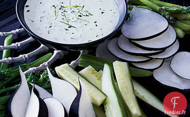 Trempette Déesse Verte aux Crudités