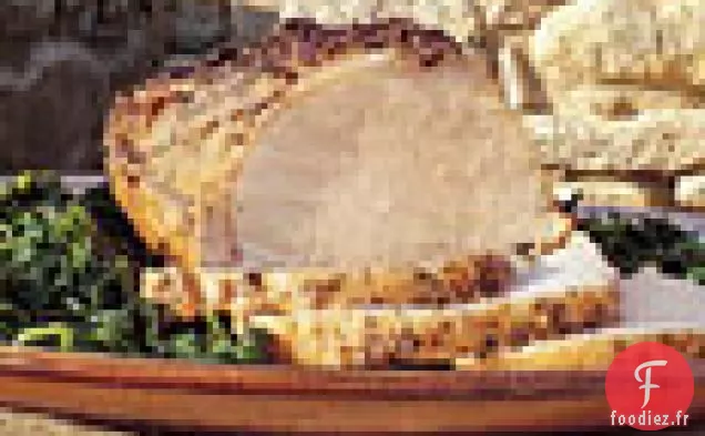 Porc Rôti au Miel et aux Légumes Verts