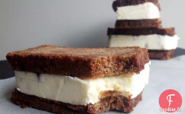 Sandwichs à la Crème Glacée au Gâteau aux Carottes